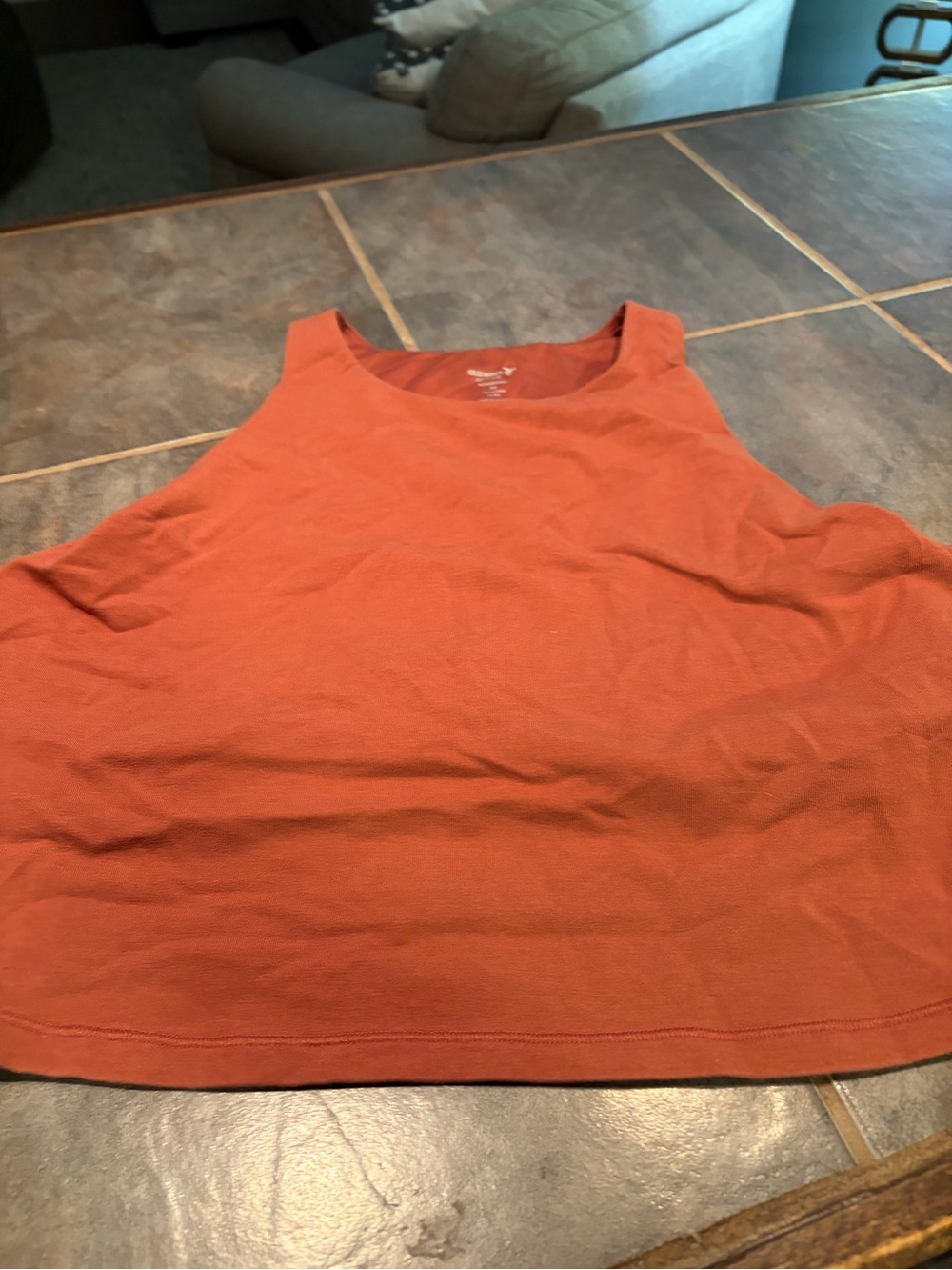 Old Navy Women's burnt Orange sports bra with built in shelf - 2X